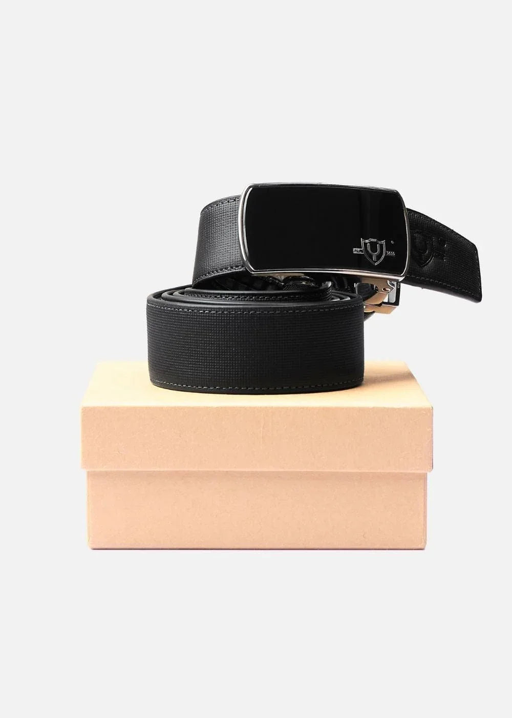 Dây Nịt Da Bò Khóa Tự Động #Y2010 D17 Đen - YaMe.vn