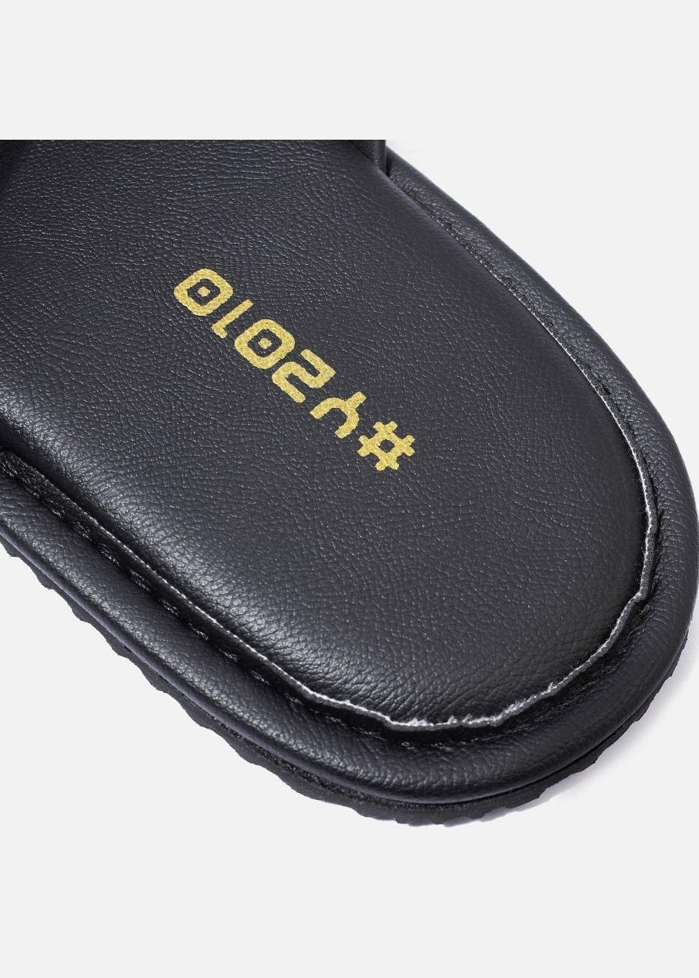 Dép Đế Thấp Two-strap Slides #Y2010 10 Đen - YaMe.vn