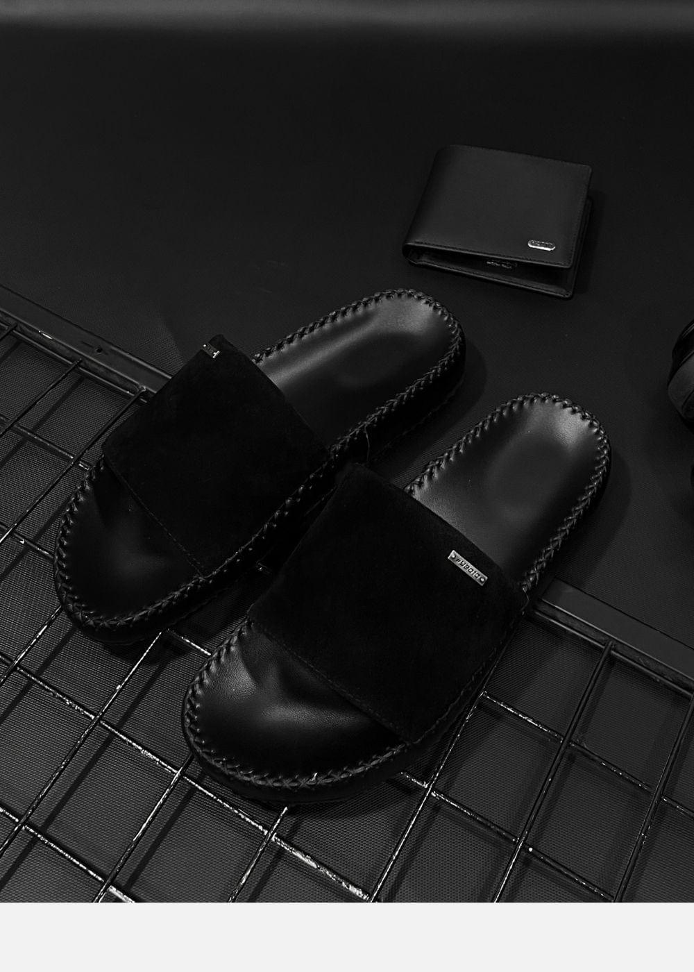 Dép Đế Cao Slide Slipper #Y2010 11 Đen - YaMe.vn