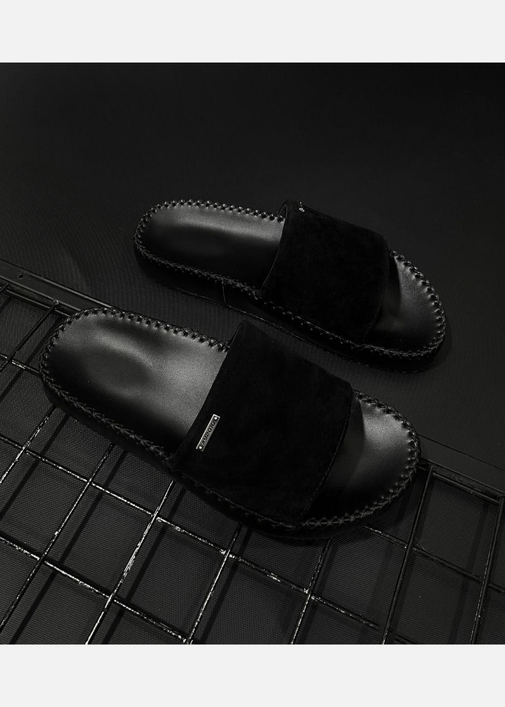 Dép Đế Cao Slide Slipper #Y2010 11 Đen - YaMe.vn