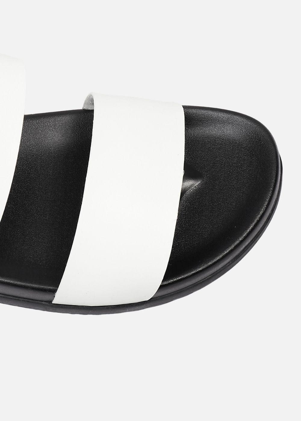 Dép Đế Thấp Two-strap Slides #Y2010 14 Trắng - YaMe.vn