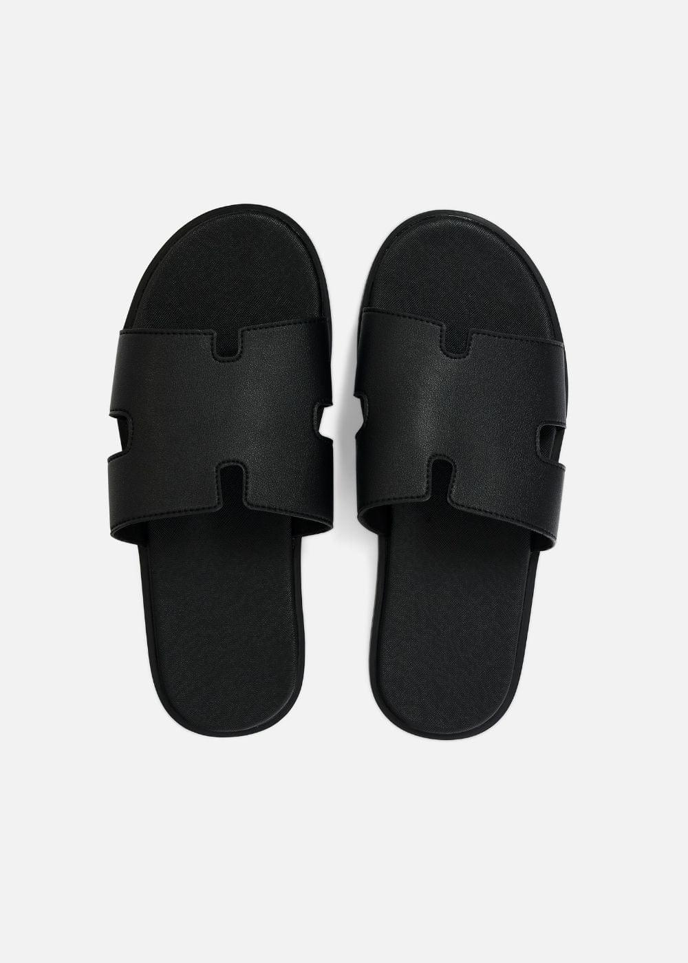 Dép Đế Thấp Slide Slipper #Y2010 17 Đen - YaMe.vn