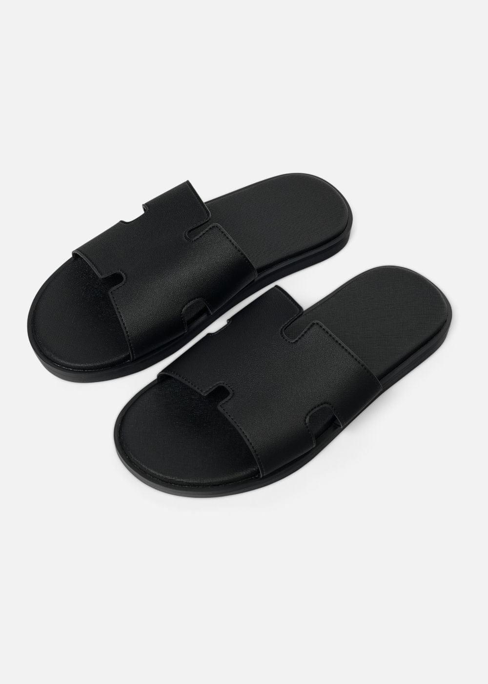 Dép Đế Thấp Slide Slipper #Y2010 17 Đen - YaMe.vn