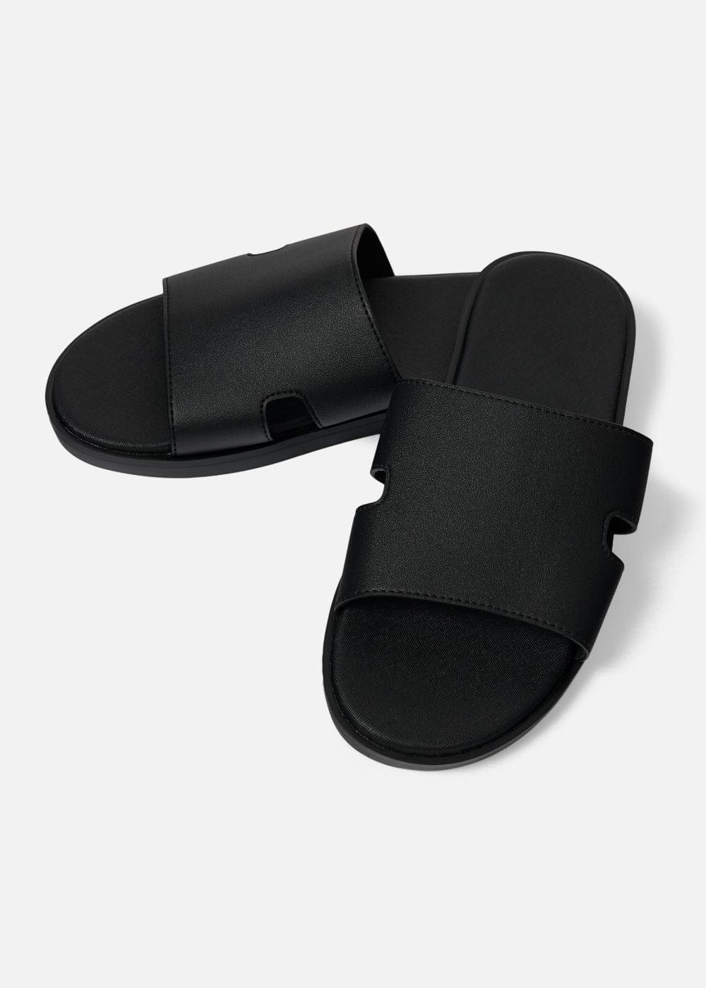 Dép Đế Thấp Slide Slipper #Y2010 19 Đen - YaMe.vn