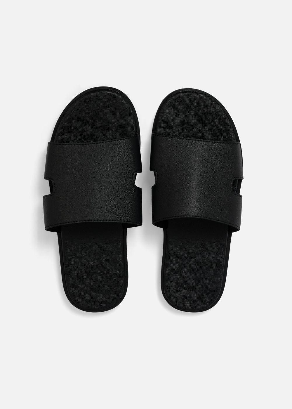 Dép Đế Thấp Slide Slipper #Y2010 19 Đen - YaMe.vn