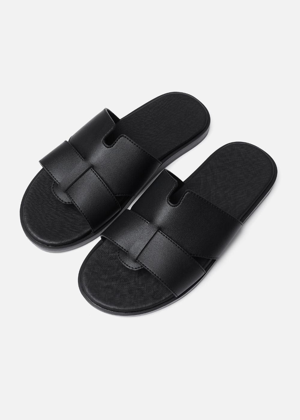 Dép Đế Thấp Slide Slipper #Y2010 20 Đen - YaMe.vn