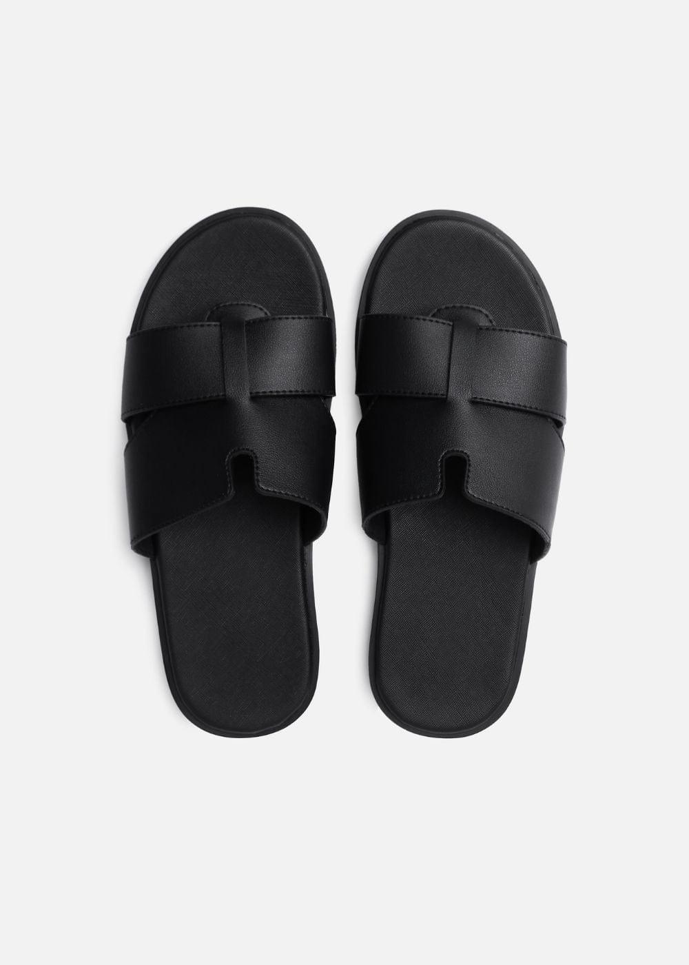 Dép Đế Thấp Slide Slipper #Y2010 20 Đen - YaMe.vn