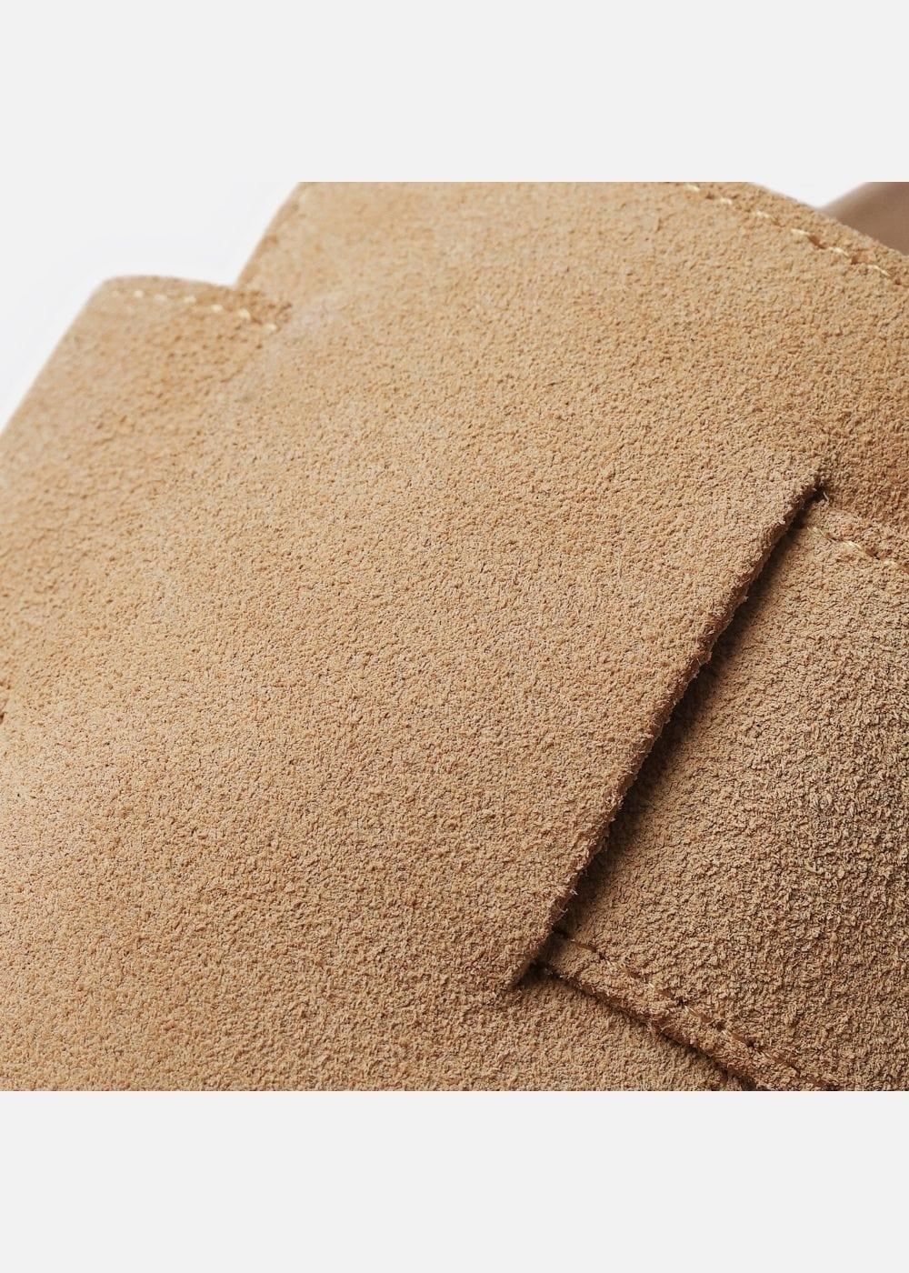 Dép Đế Trấu Mules Da Suede Mềm #Y2010 A001 Nâu - YaMe.vn