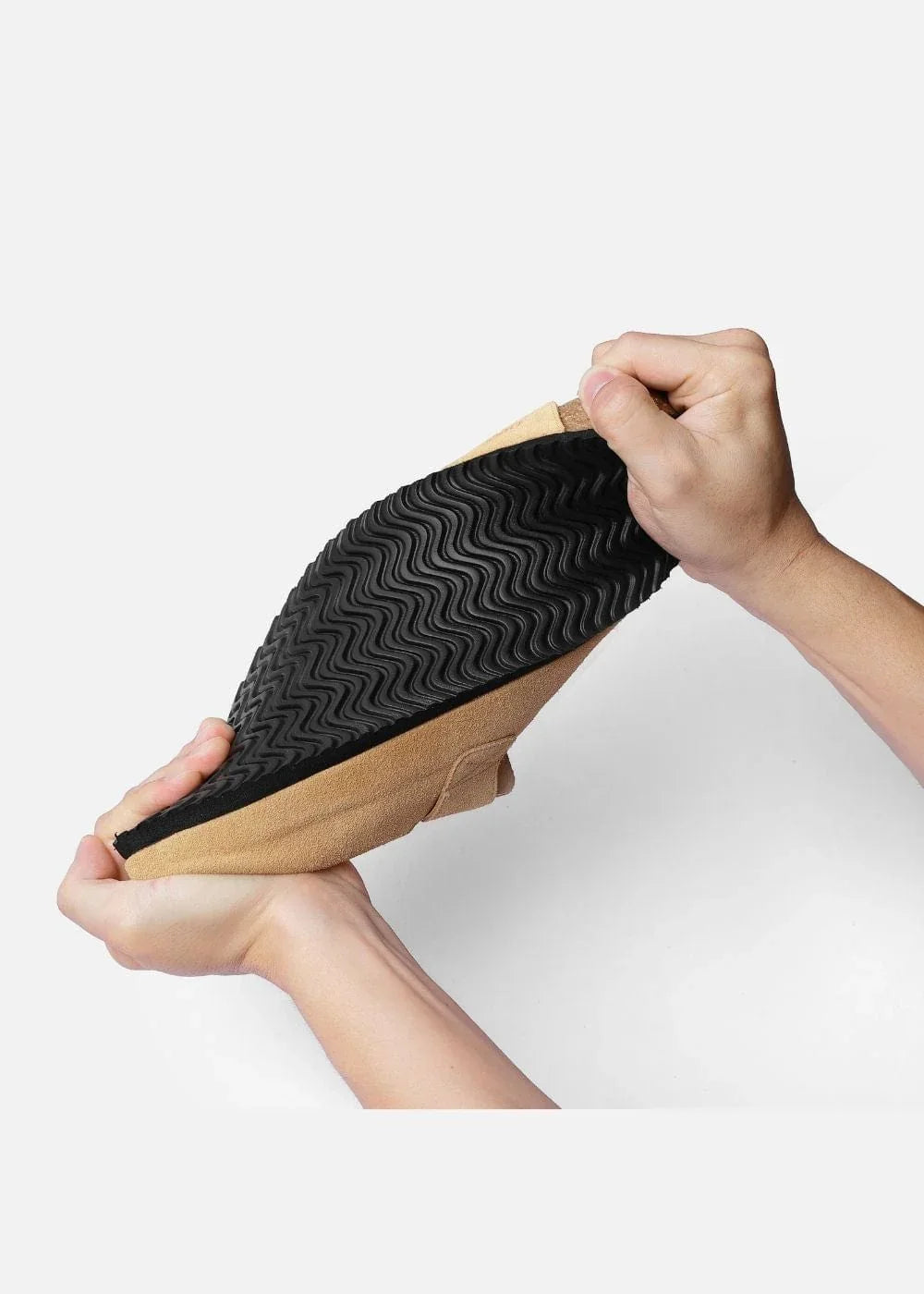 Dép Đế Trấu Mules Da Suede Mềm #Y2010 A001 Nâu - YaMe.vn