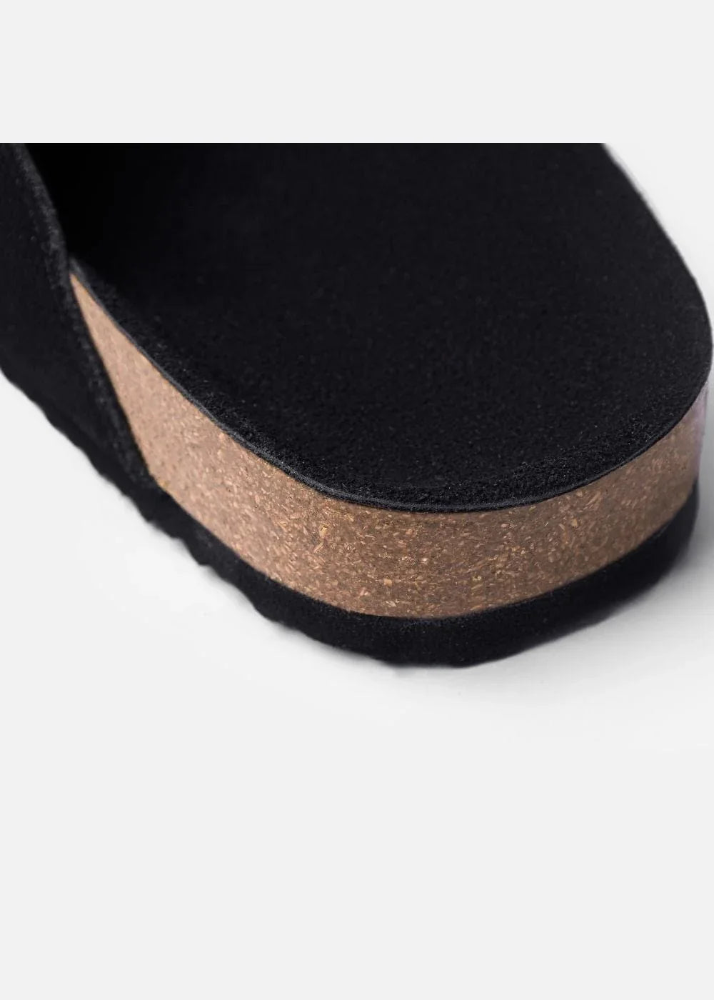 Dép Đế Trấu Slide Slipper Da Suede Mềm #Y2010 A002 Đen - YaMe.vn