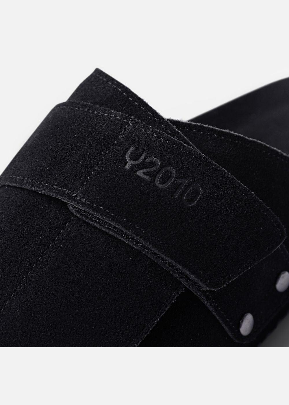 Dép Đế Trấu Slide Slipper Da Suede Mềm #Y2010 A002 Đen - YaMe.vn