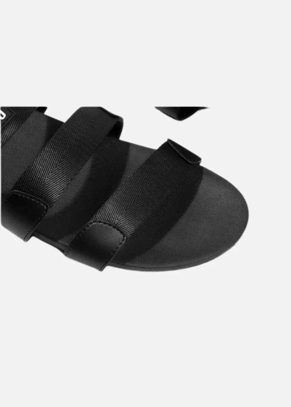 Dép Đế Thấp Multi-strap Slides #Y2010 D2 Đen - YaMe.vn