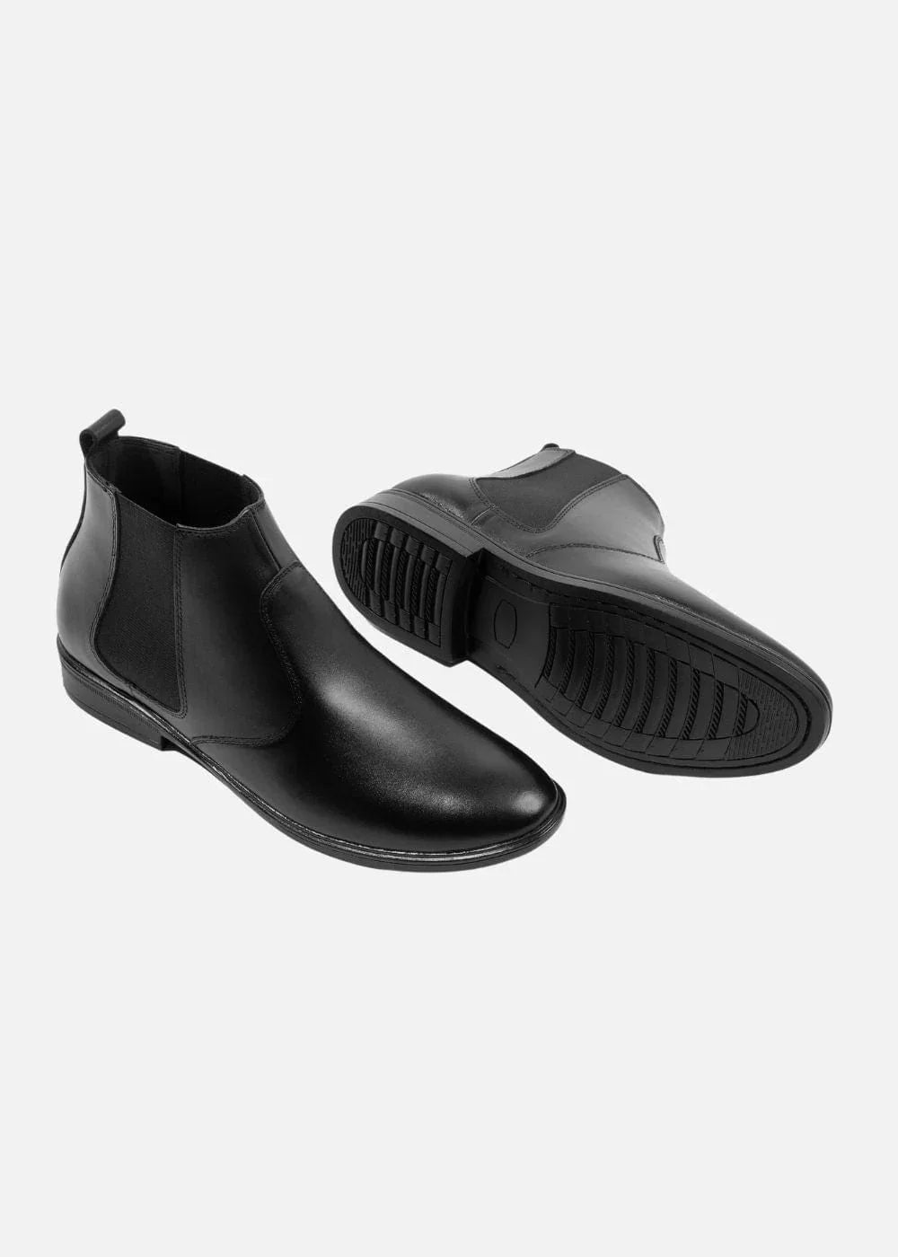 Giày Boots Real Leather 01 Đen - YaMe.vn