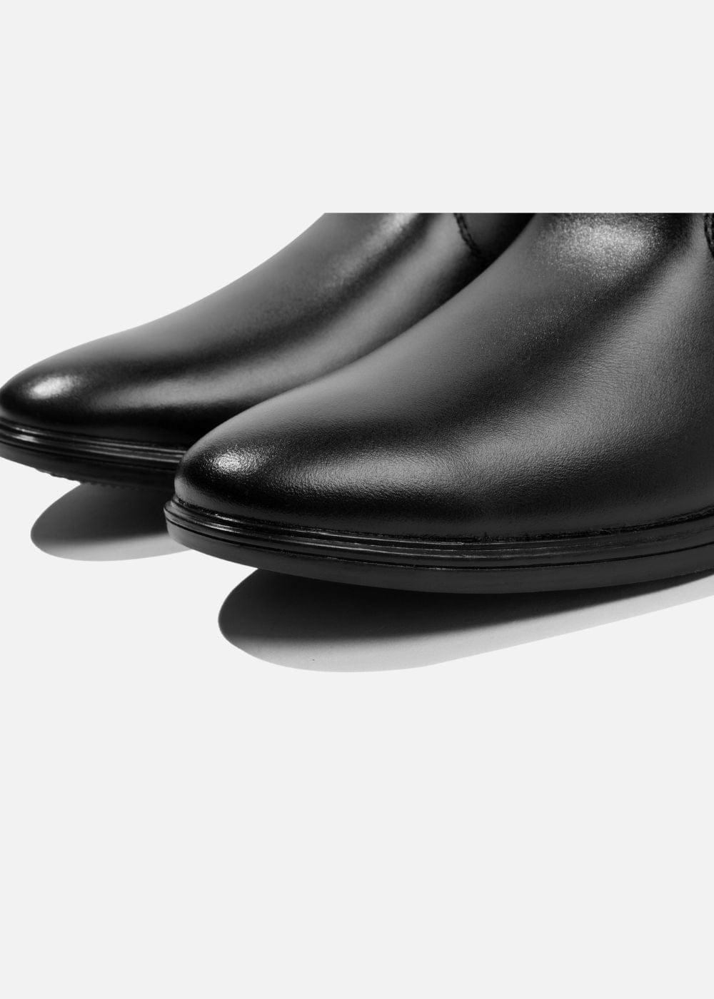 Giày Boots Real Leather 01 Đen - YaMe.vn