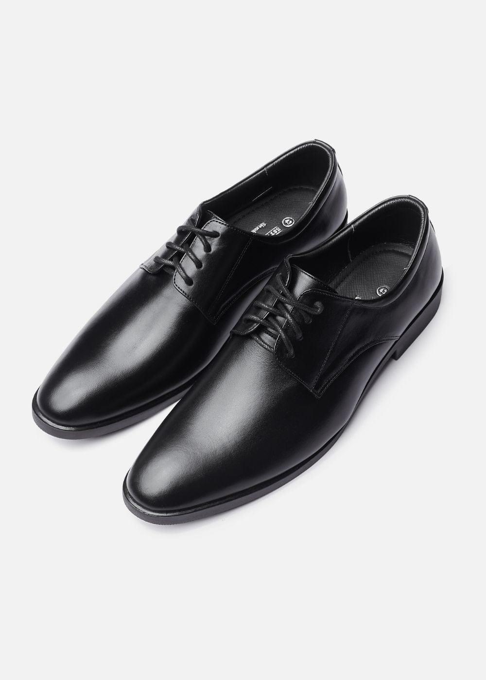 Giày Tây Oxford Real Leather 03 Đen - YaMe.vn