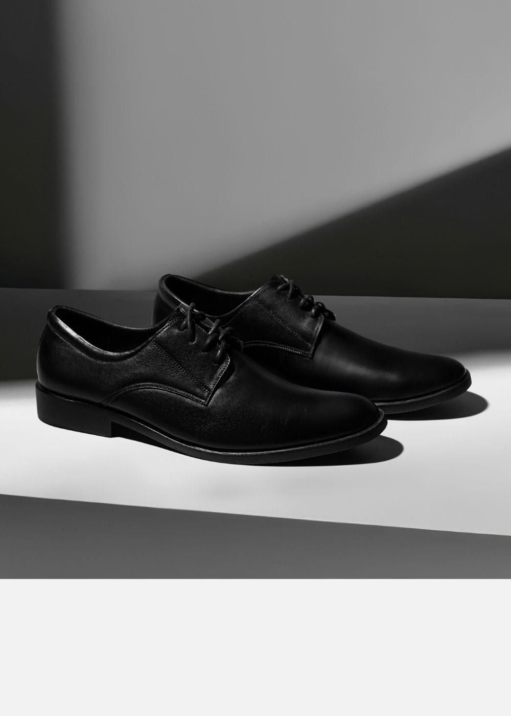 Giày Tây Cột Dây Da Thật Giày Real Leather 03 Đen