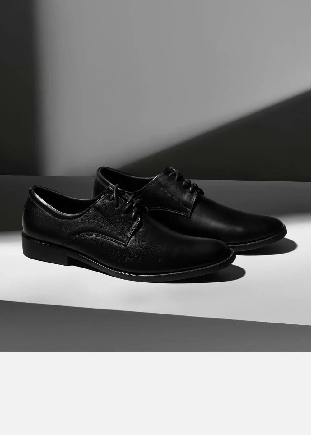 Giày Tây Oxford Real Leather 03 Đen - YaMe.vn
