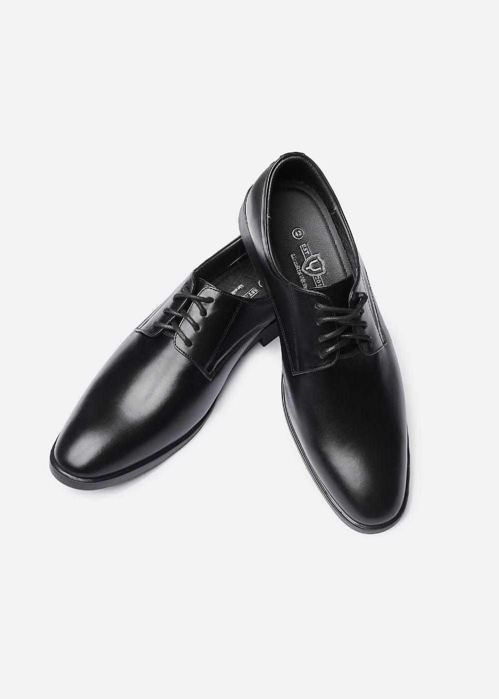 Giày Tây Oxford Real Leather 03 Đen - YaMe.vn