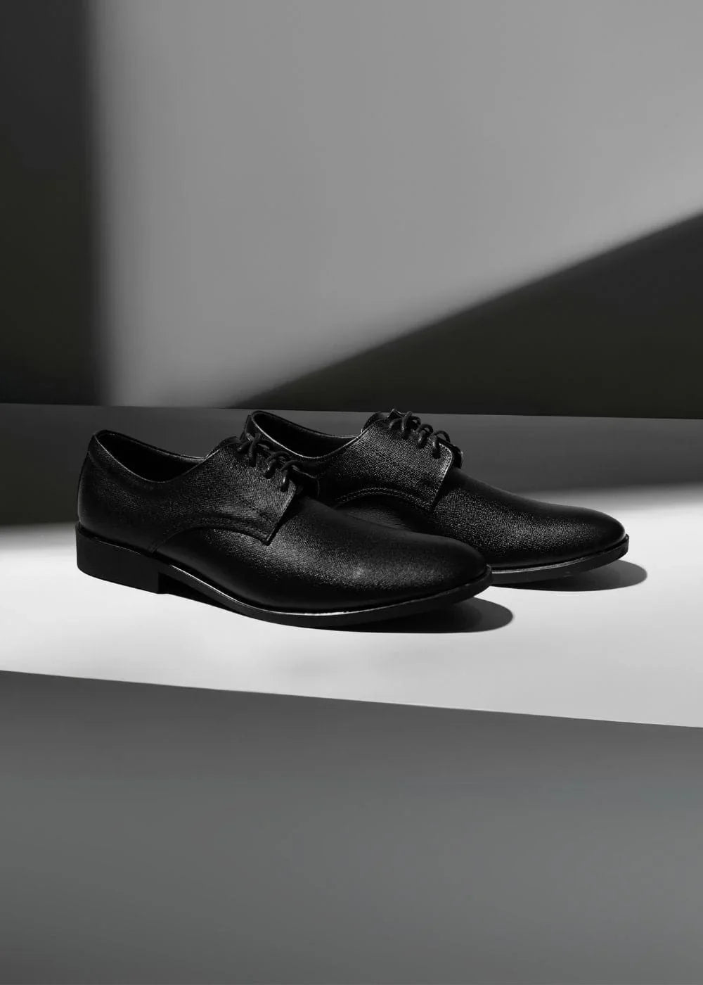 Giày Tây Oxford Real Leather 04 Đen - YaMe.vn