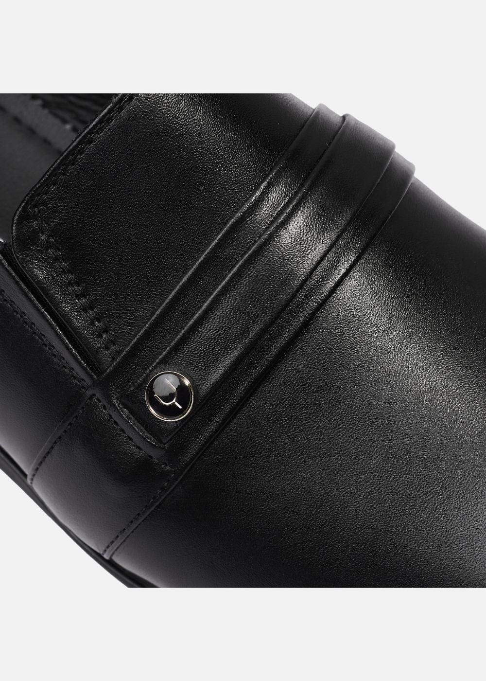 Giày Tây Loafer Real Leather 05 Đen - YaMe.vn