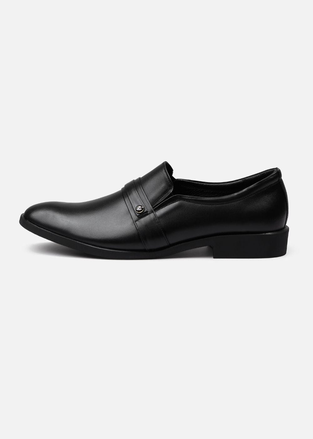 Giày Tây Cột Dây Da Thật Giày Real Leather 05 Đen
