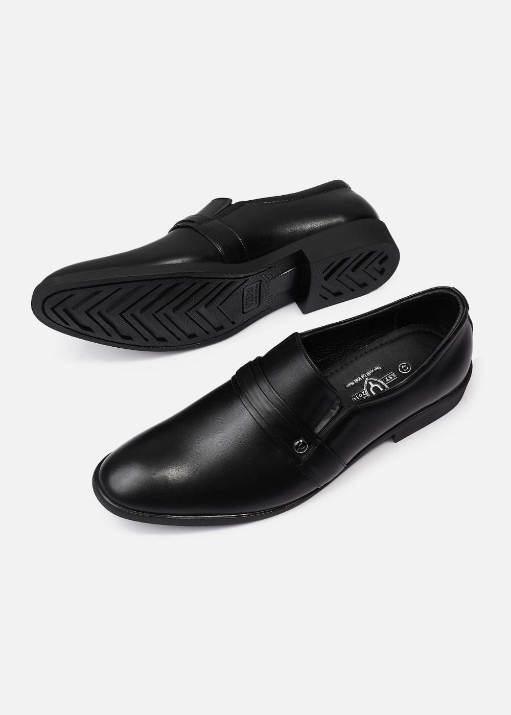 Giày Tây Cột Dây Da Thật Giày Real Leather 05 Đen