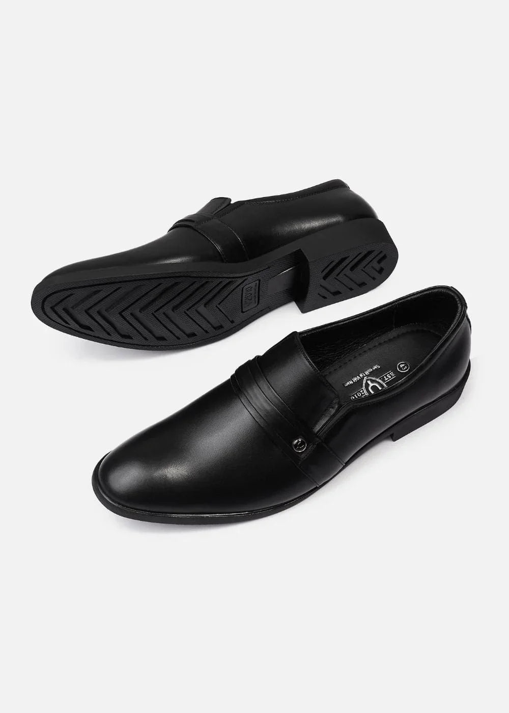 Giày Tây Loafer Real Leather 05 Đen - YaMe.vn
