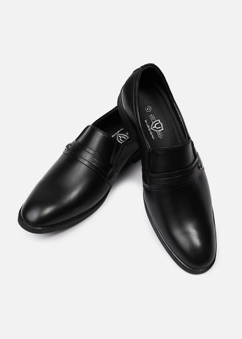 Giày Tây Cột Dây Da Thật Giày Real Leather 05 Đen