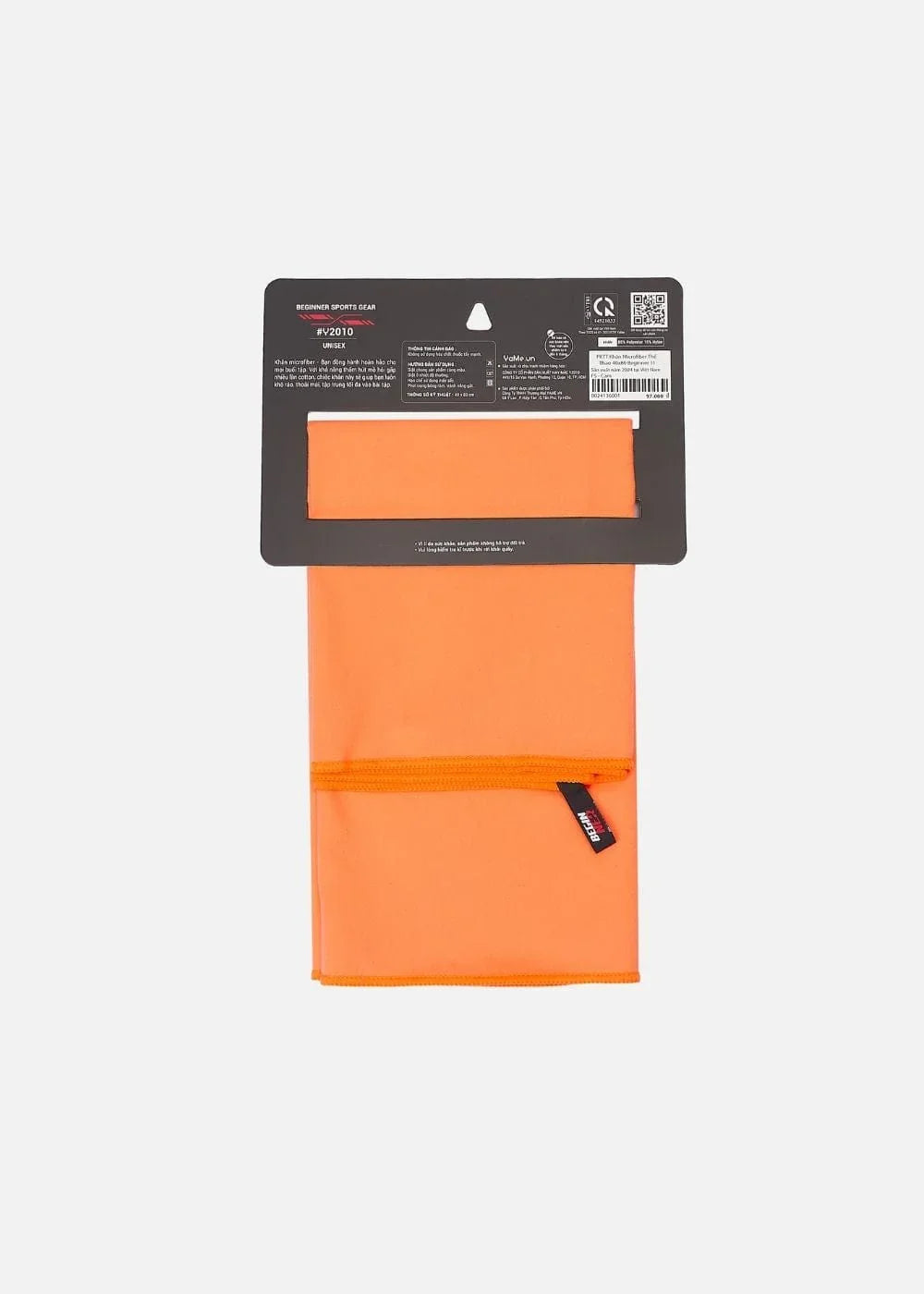 Khăn Thể Thao Microfiber Siêu Mềm Mỏng Nhẹ (40x80) BG 11 Cam - YaMe.vn