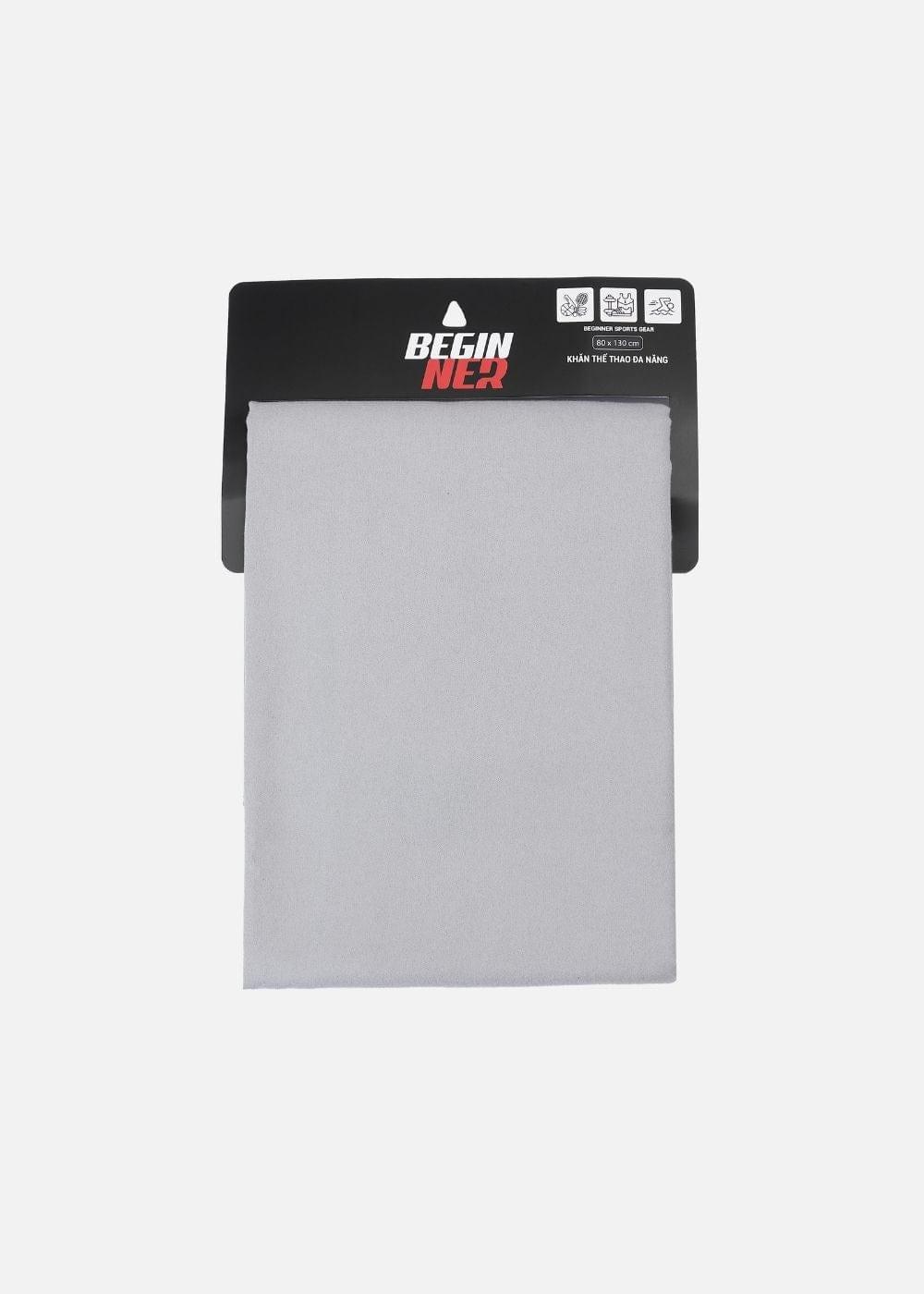 Khăn Thể Thao Microfiber Siêu Mềm Mỏng Nhẹ (80x130) BG 12 Xám - YaMe.vn