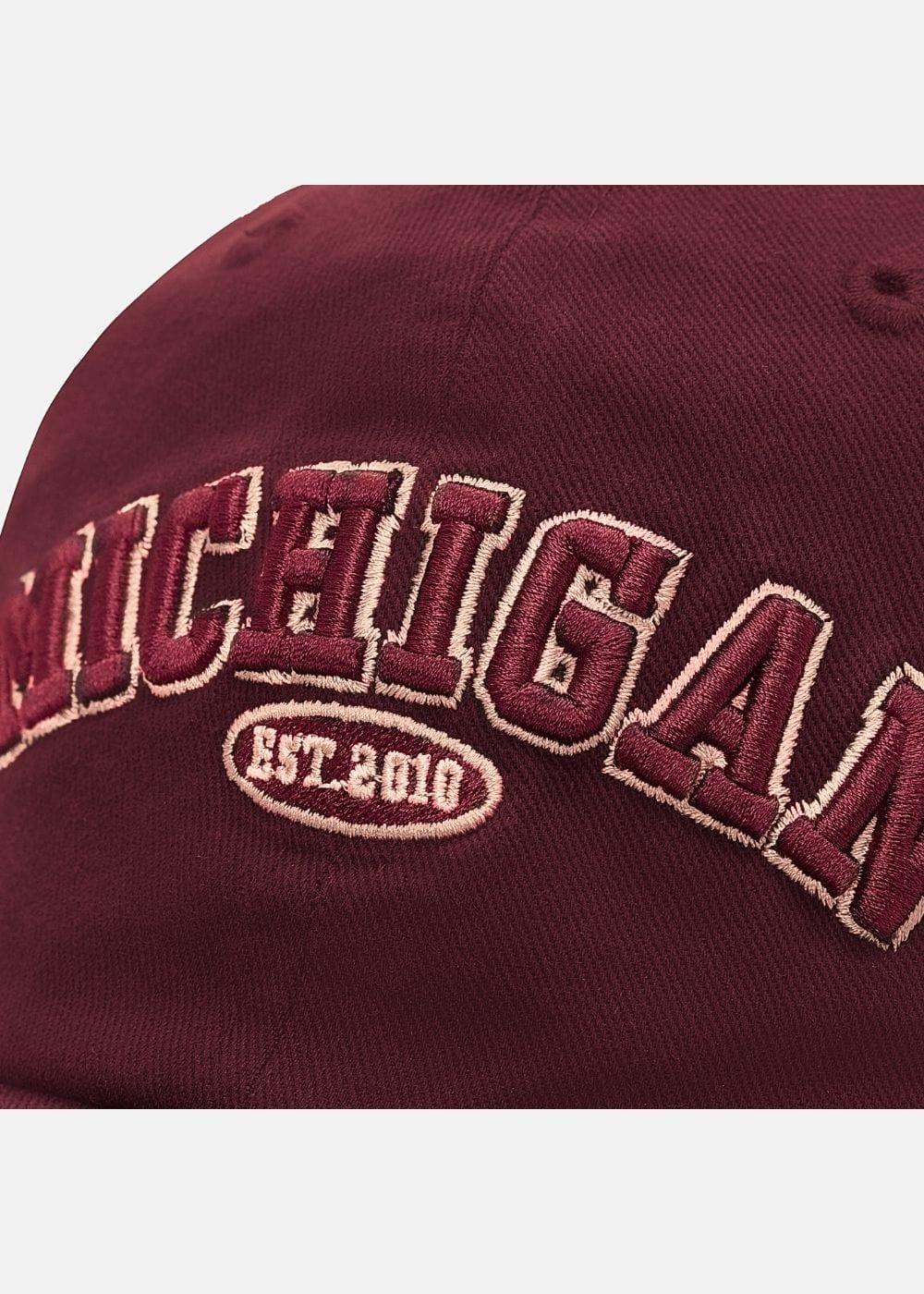 Nón Dad Hat Kaki Bền Bỉ MICHIGAN NS M142 Đỏ Đậm - YaMe.vn