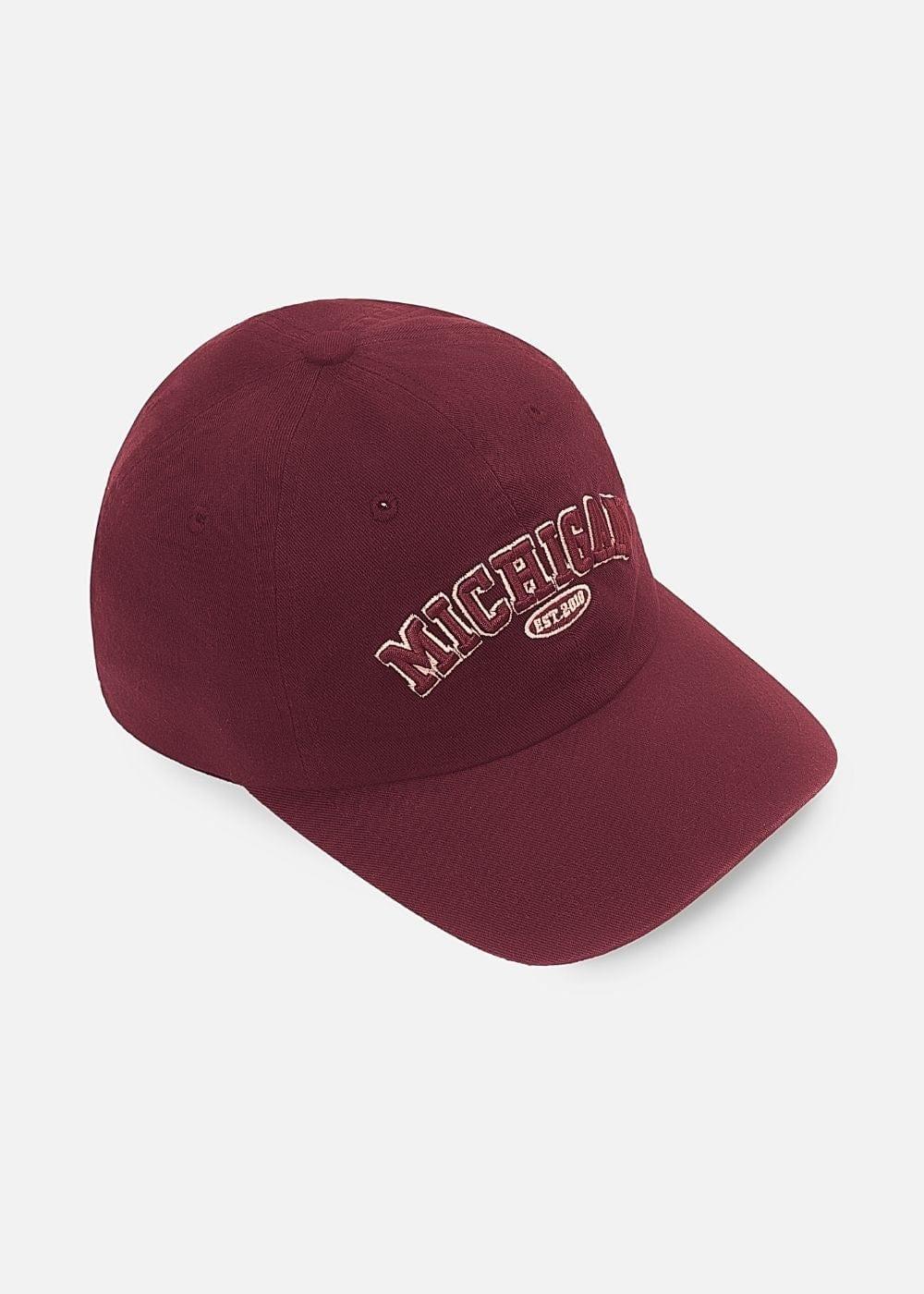 Nón Dad Hat Kaki Bền Bỉ MICHIGAN NS M142 Đỏ Đậm - YaMe.vn