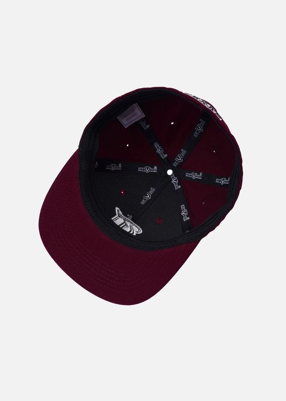 Nón Fitted Cap Kaki Đứng Form NS M156 Đỏ Đậm - YaMe.vn