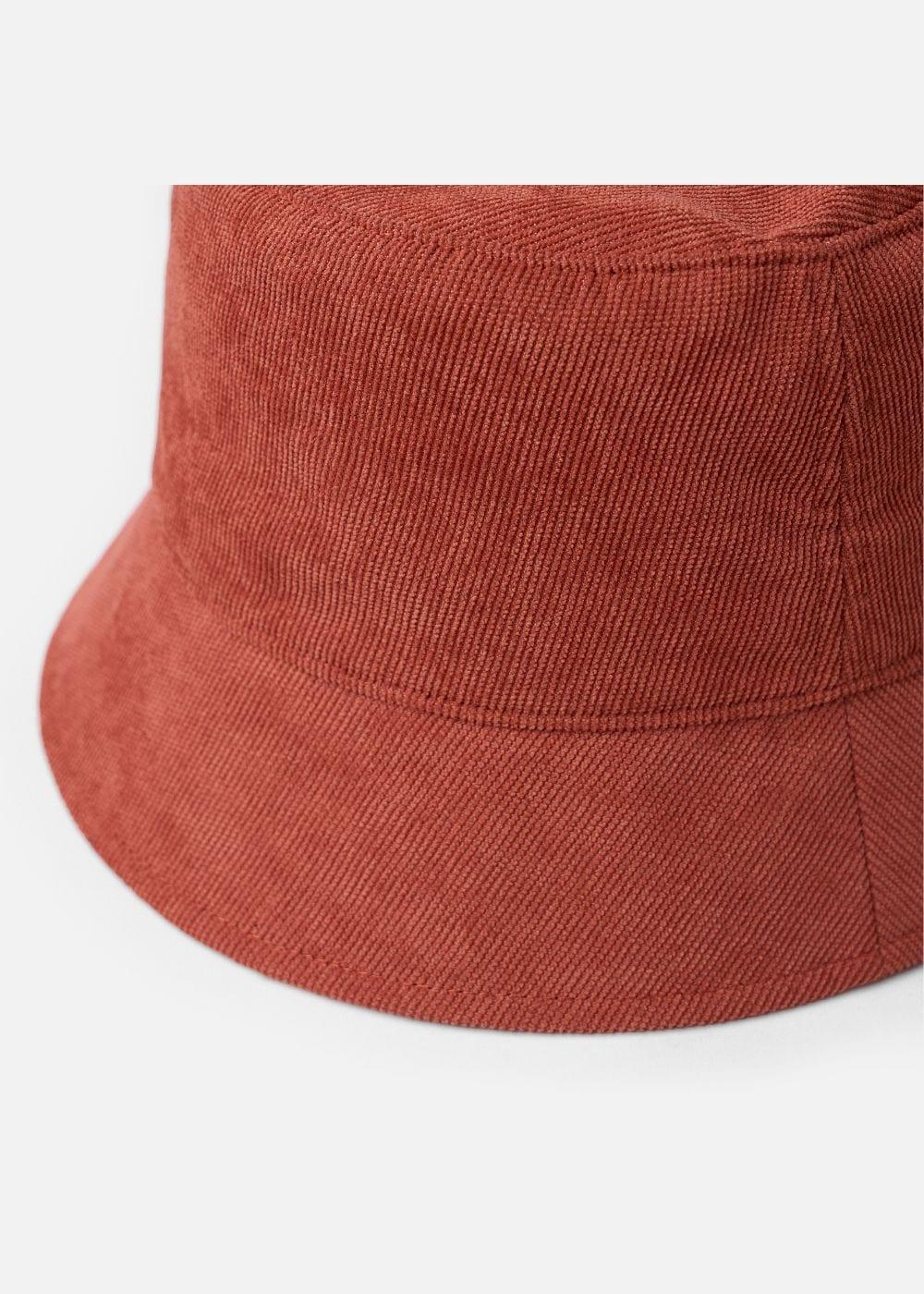 Nón Bucket Corduroy Bền Bỉ NB 18 Cam Đậm - YaMe.vn