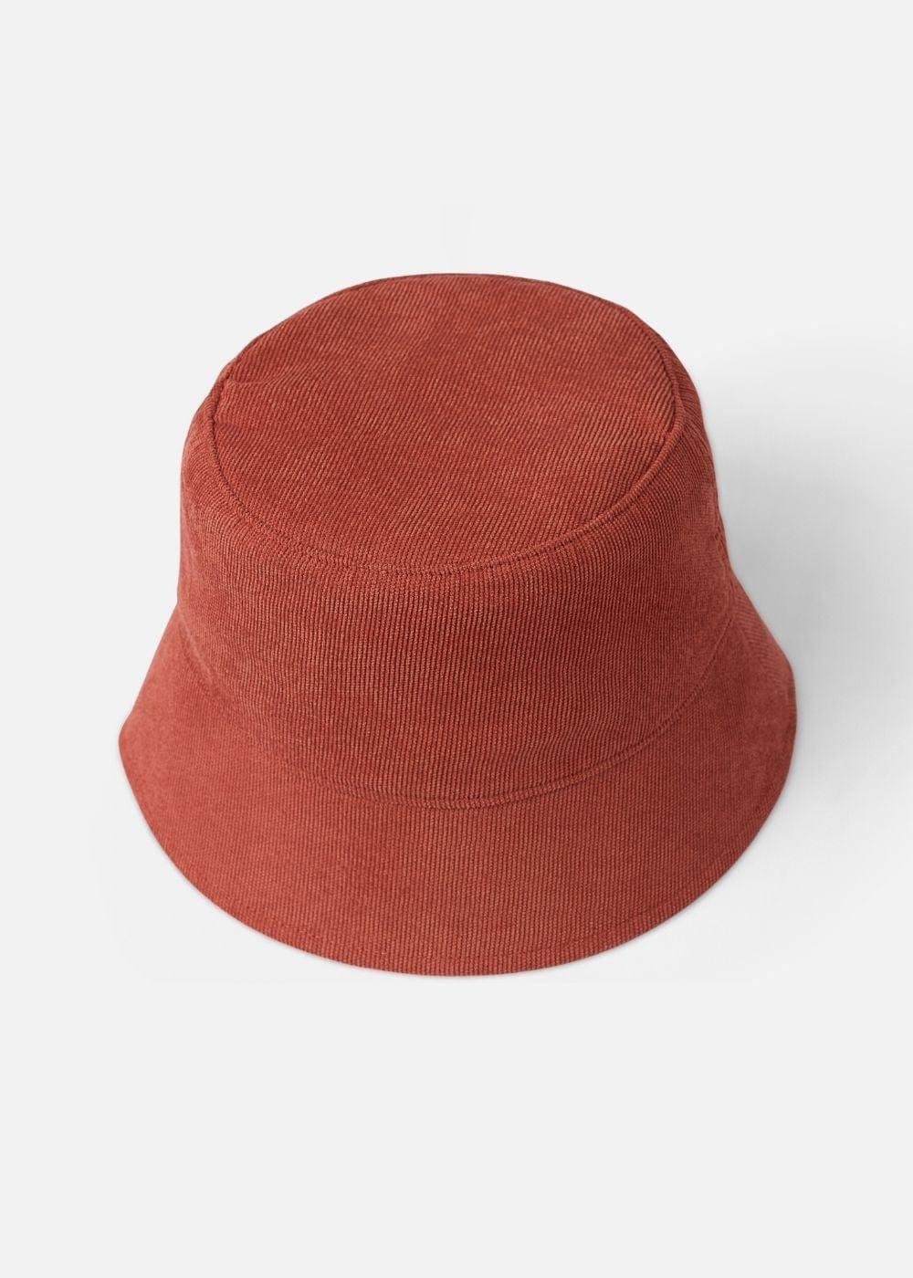 Nón Bucket Corduroy Bền Bỉ NB 18 Cam Đậm - YaMe.vn