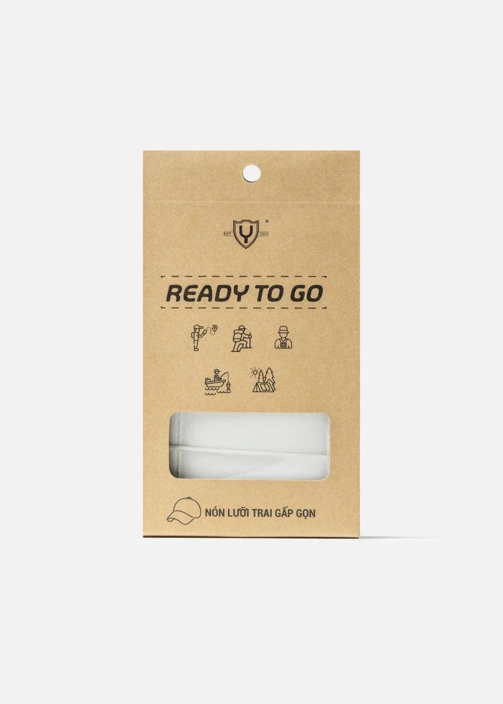 Nón Dad Hat Gấp Gọn Thông Minh Ready To Go 15 Trắng - YaMe.vn