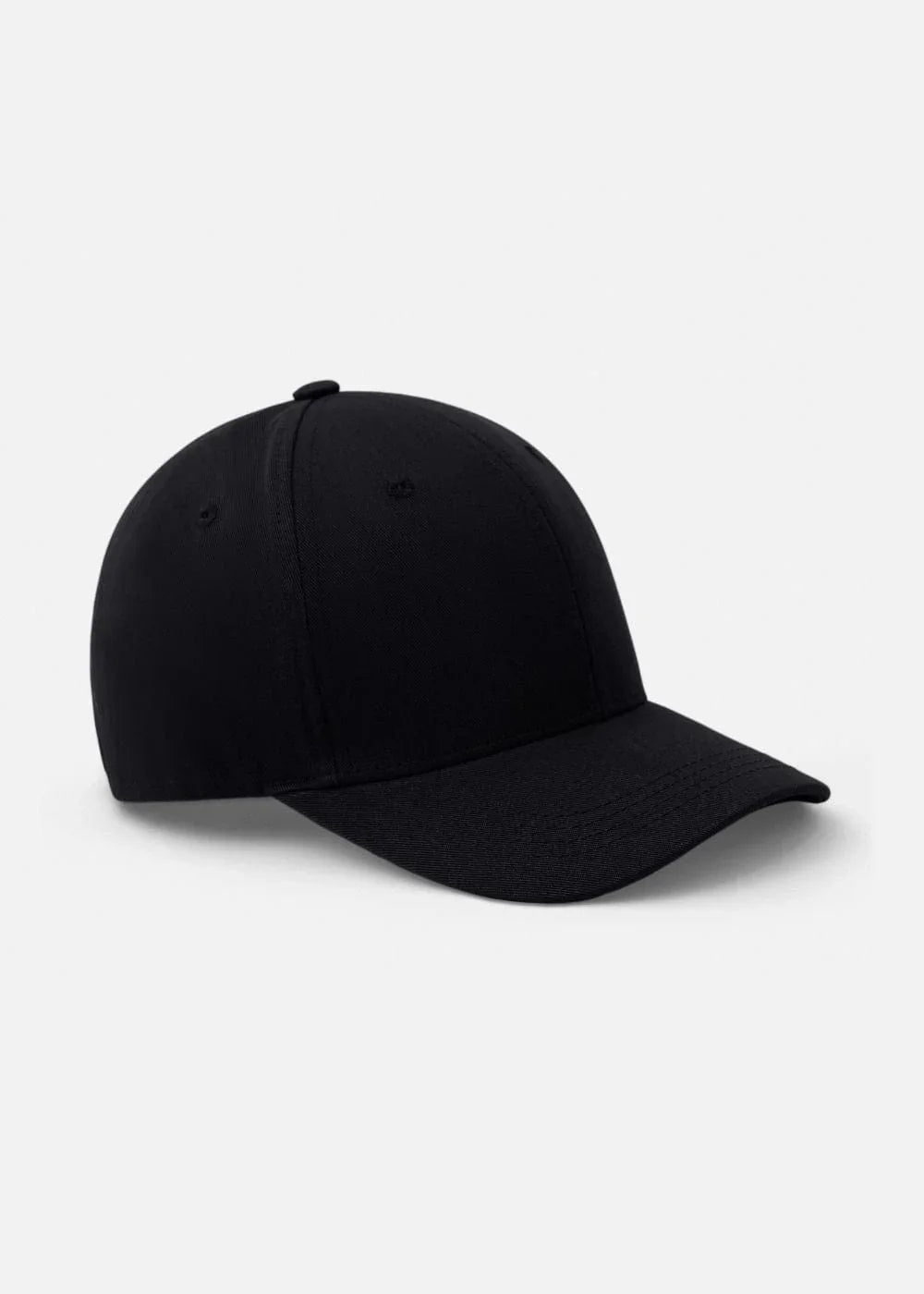 Nón Baseball Cap Kaki Đứng Form 77 47 Đen - YaMe.vn