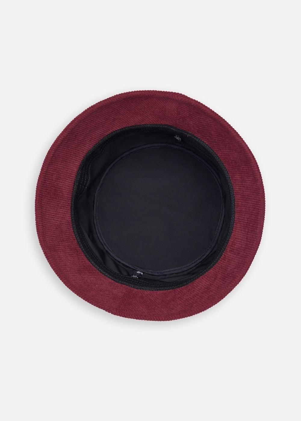 Nón Bucket Corduroy Bền Bỉ 77 48 Đỏ Đậm - YaMe.vn