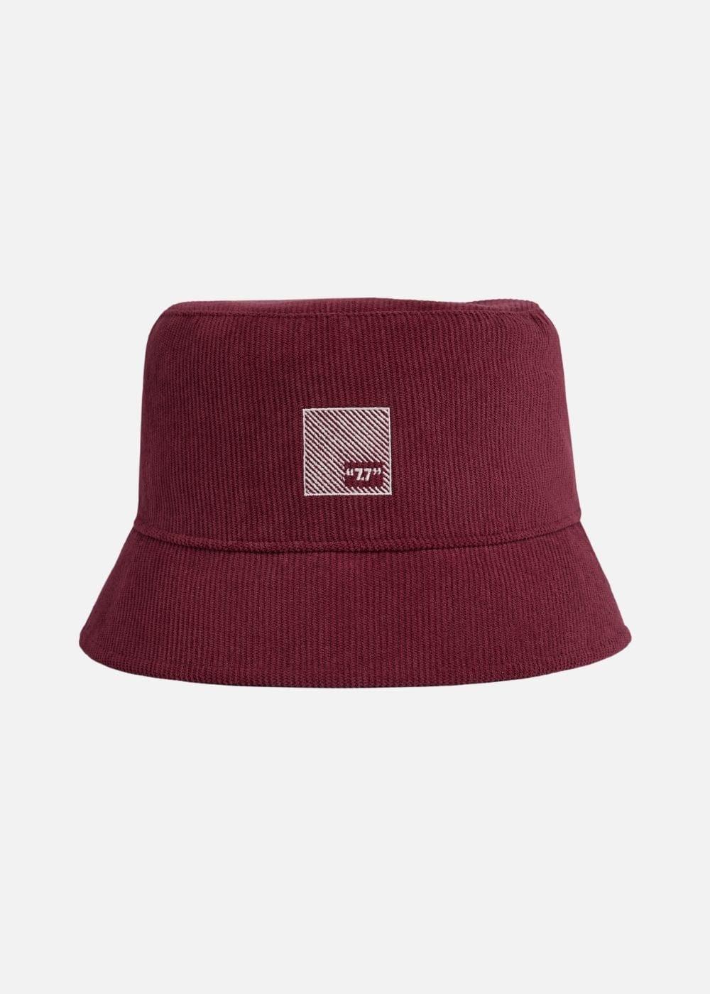 Nón Bucket Corduroy Bền Bỉ 77 48 Đỏ Đậm - YaMe.vn