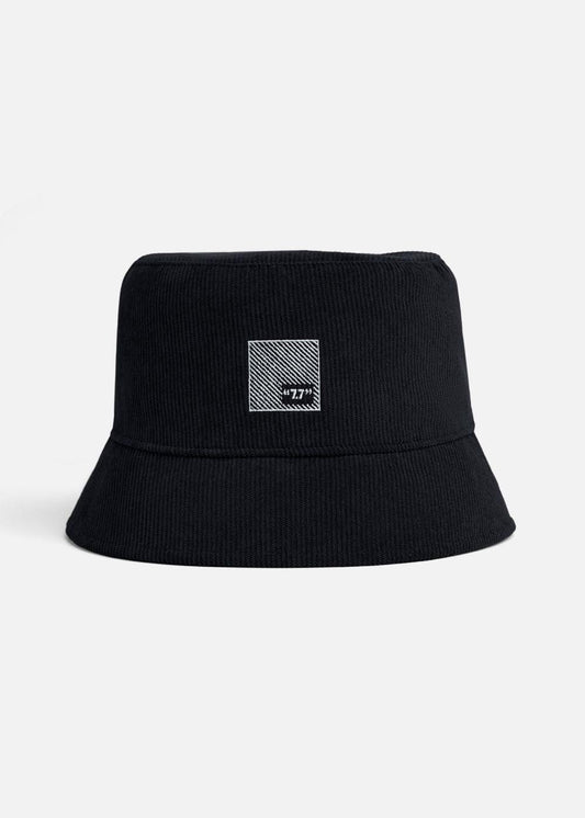 Nón Bucket Corduroy Bền Bỉ 77 48 Đen - YaMe.vn
