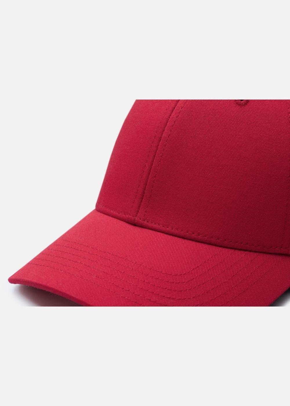 Nón Baseball Cap Kaki Đứng Form #Y2010 02 Đỏ - YaMe.vn