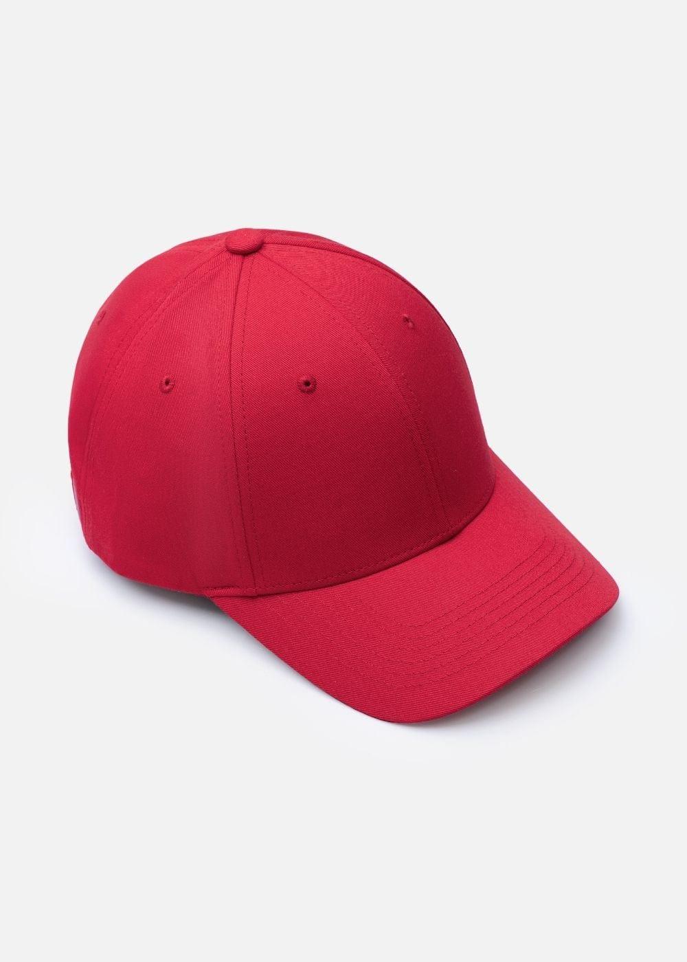 Nón Baseball Cap Kaki Đứng Form #Y2010 02 Đỏ - YaMe.vn