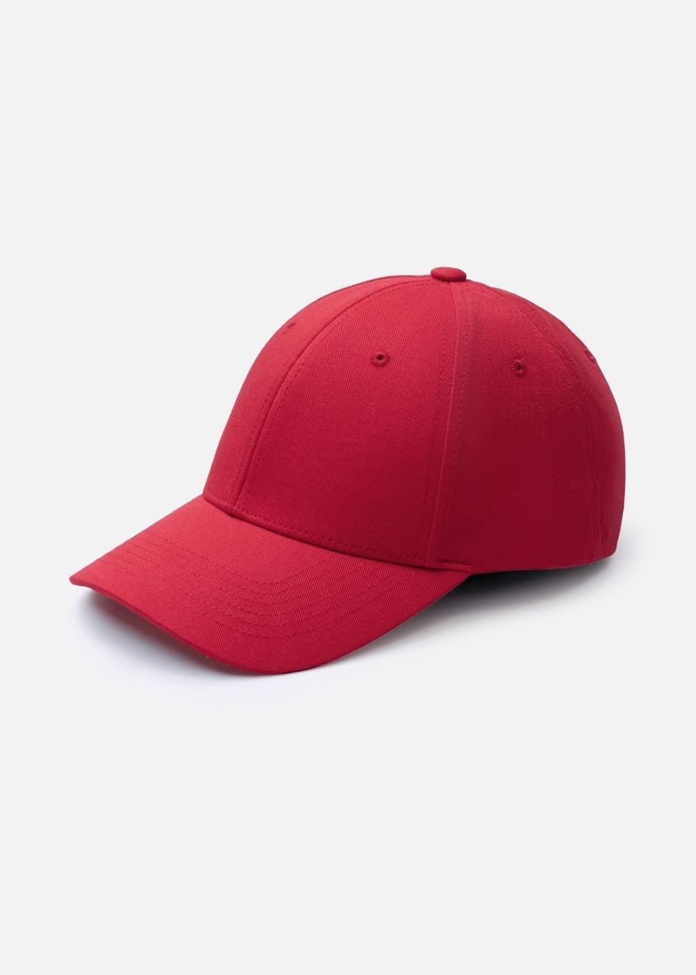 Nón Baseball Cap Kaki Đứng Form #Y2010 02 Đỏ - YaMe.vn