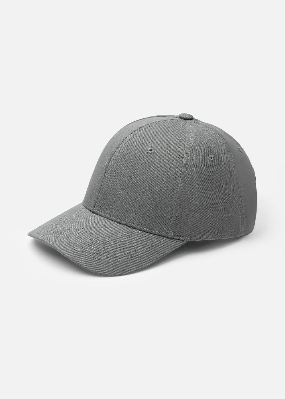 Nón Baseball Cap Kaki Đứng Form #Y2010 02 Xám - YaMe.vn