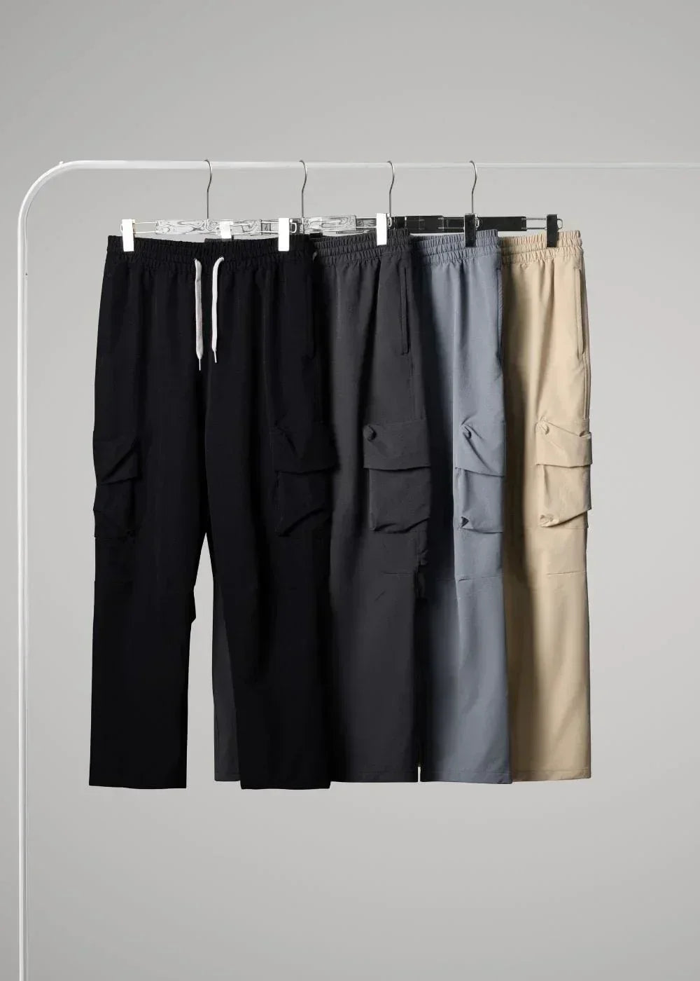 Quần Dù Cargo Nhẹ Co Giãn No Style M99 Nâu Nhạt - YaMe.vn
