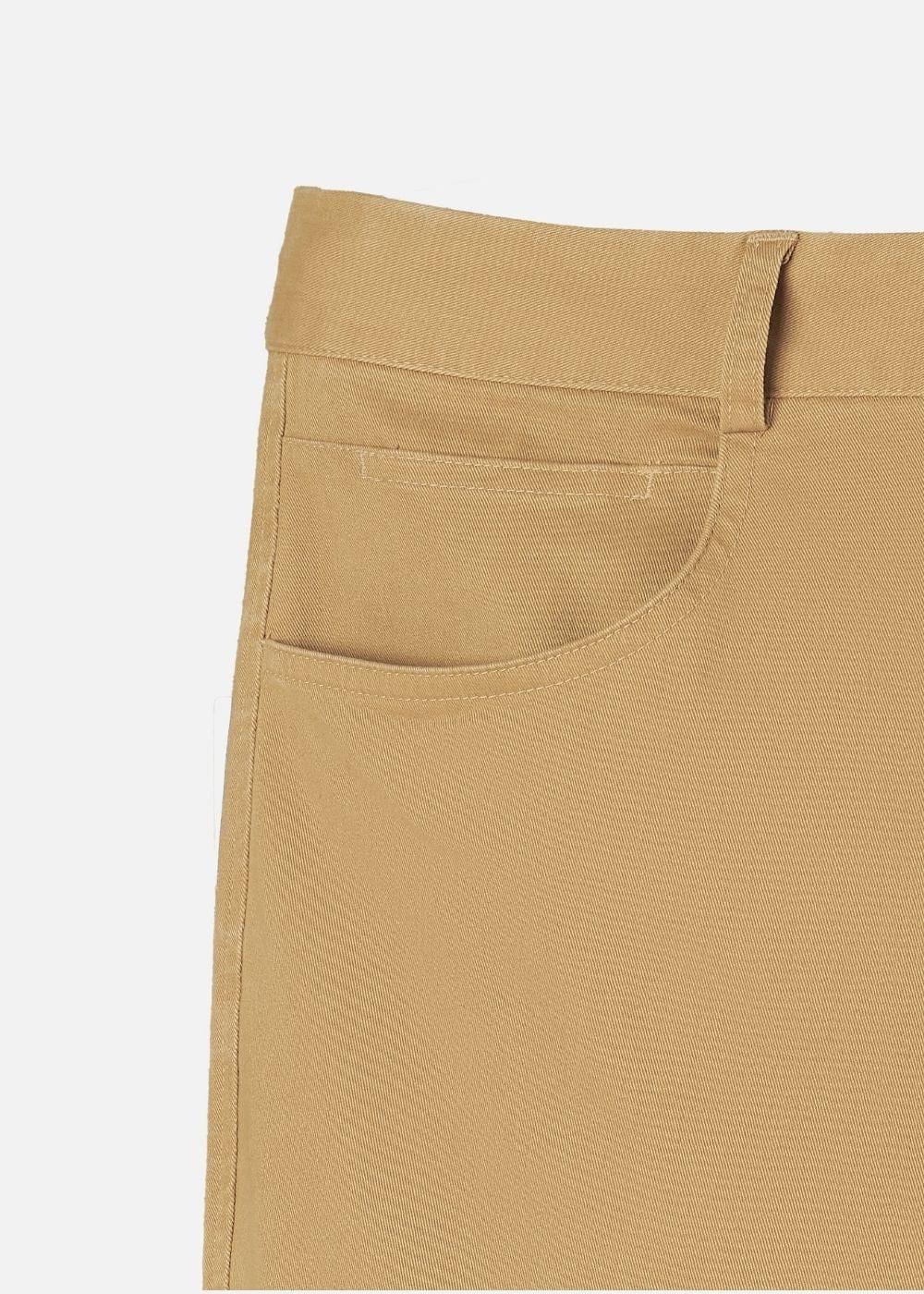 Quần Kaki Chinos Co Giãn Non Branded 32 Nâu - YaMe.vn