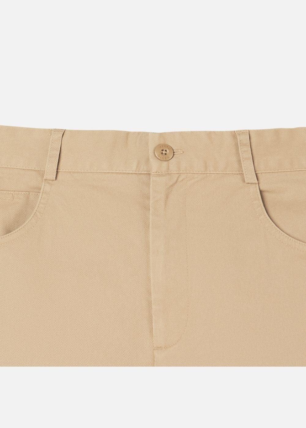 Quần Kaki Chinos Co Giãn Non Branded 32 Nâu Nhạt - YaMe.vn