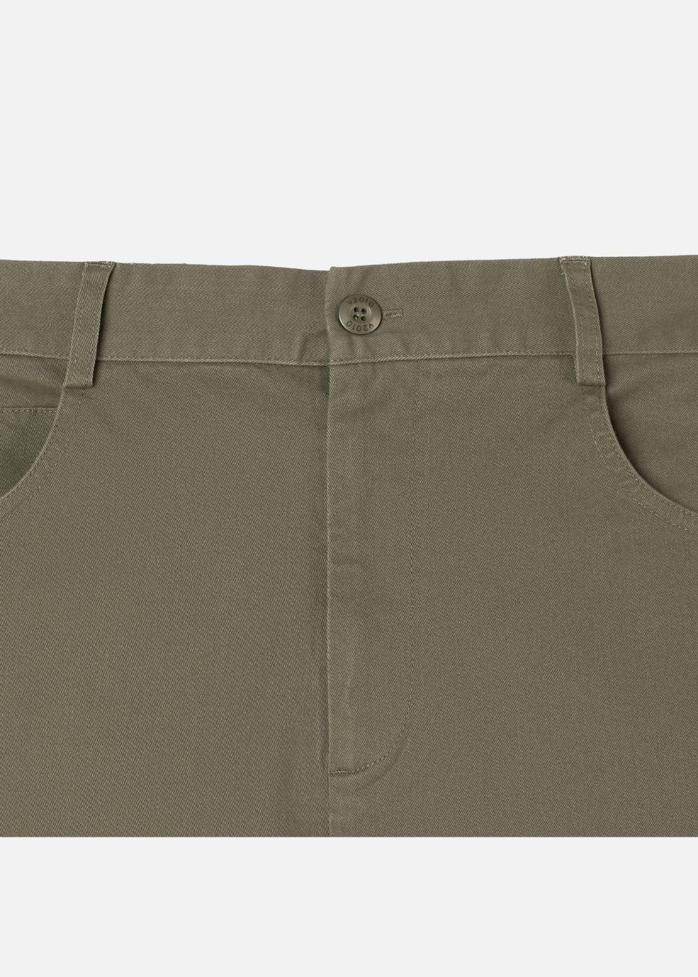 Quần Kaki Chinos Co Giãn Non Branded 32 Xanh Lá Đậm - YaMe.vn