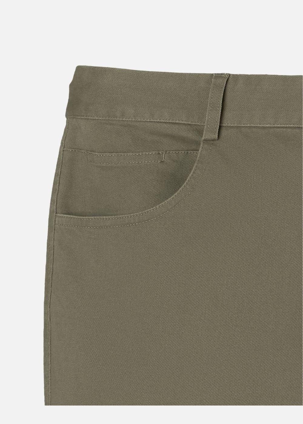 Quần Kaki Chinos Co Giãn Non Branded 32 Xanh Lá Đậm - YaMe.vn