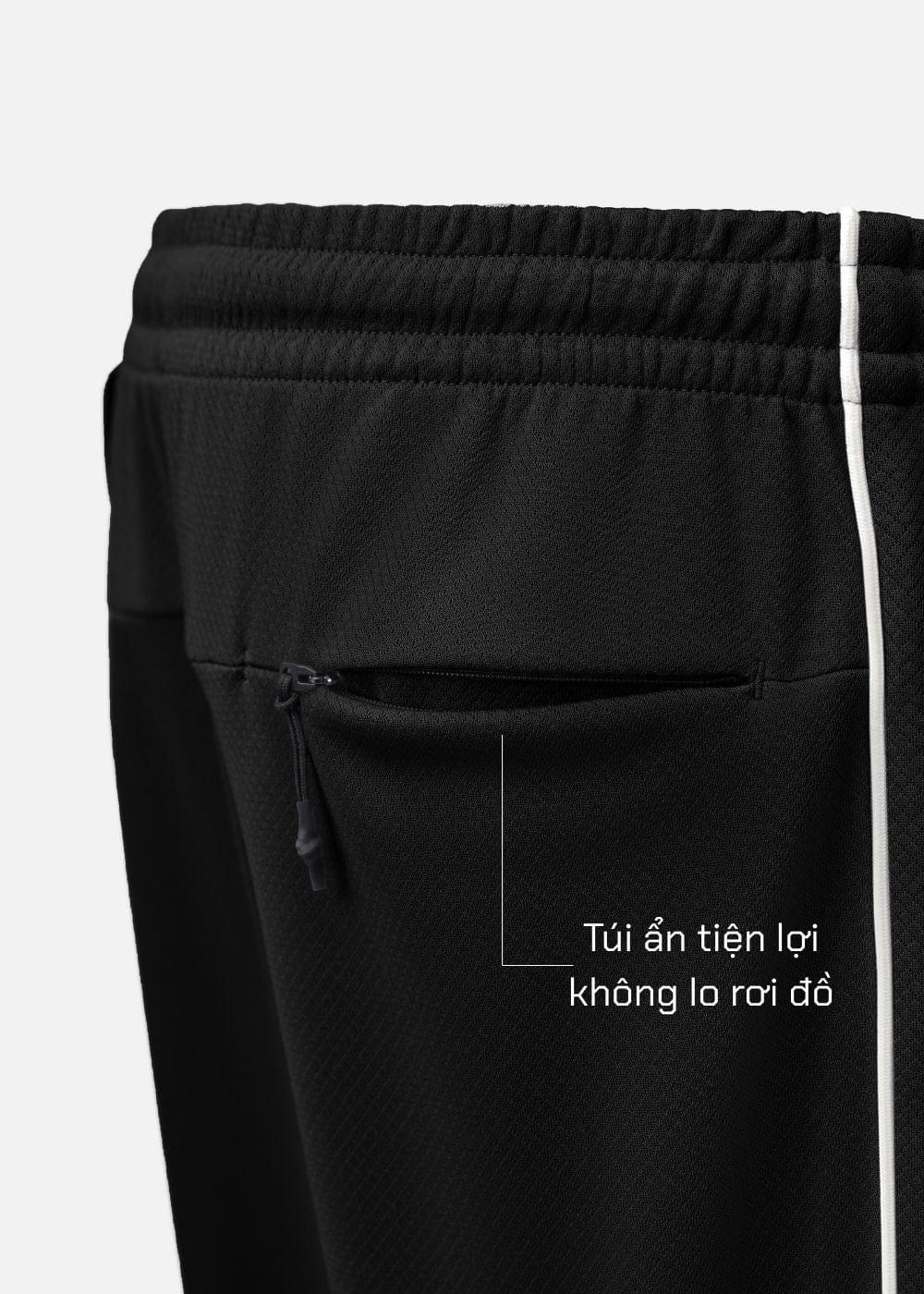 Quần Jogger Thể Thao Quick Dry The Beginner 007 Đen - YaMe.vn